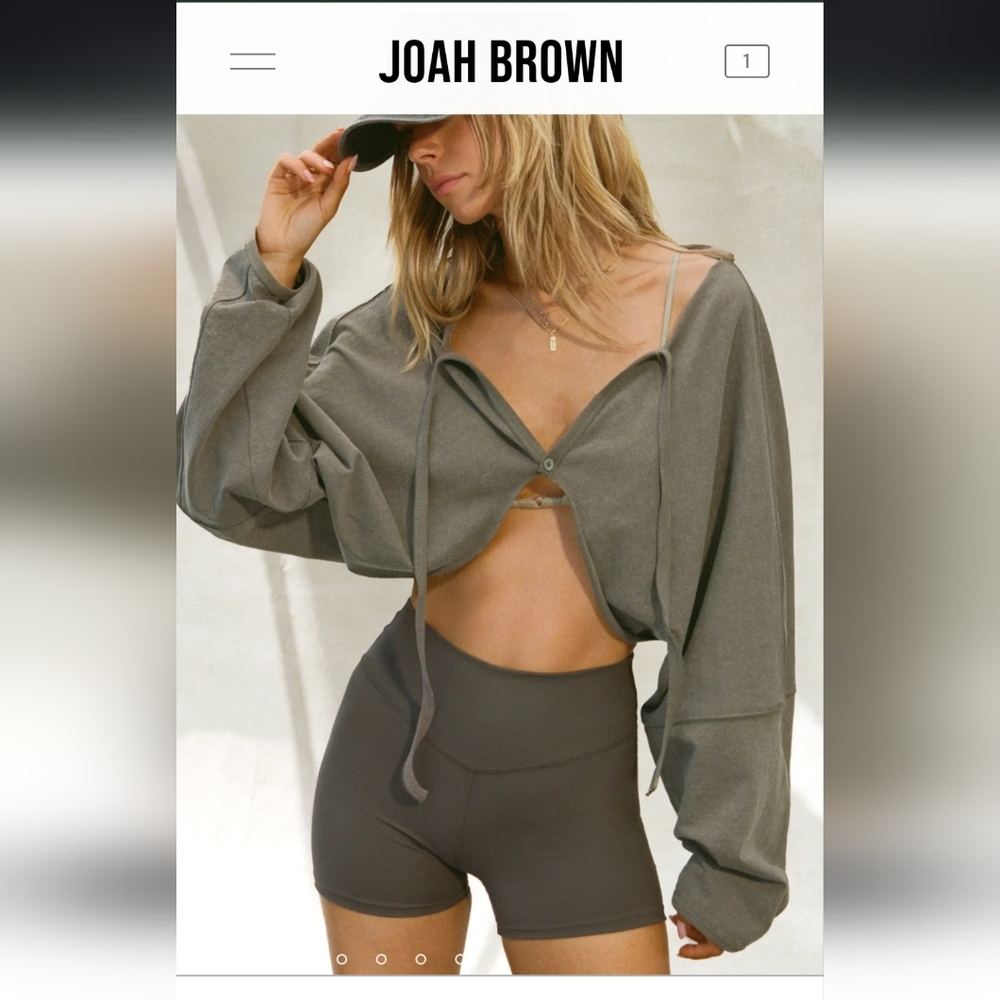 Joah Brown Sold Out Deconstructed Crop Cardigan NWT